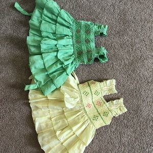 Smocked dress (set of 2)
